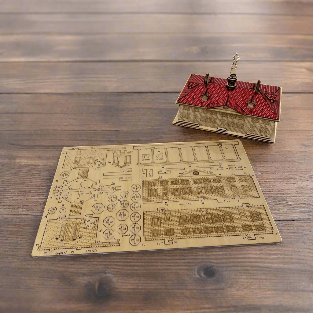 3D Mount Vernon Mansion Wood Puzzle - Image 2