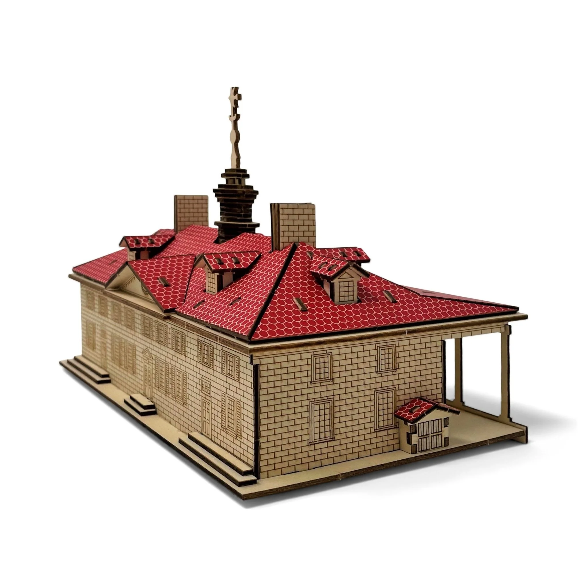 3D Mount Vernon Mansion Wood Puzzle - Image 4