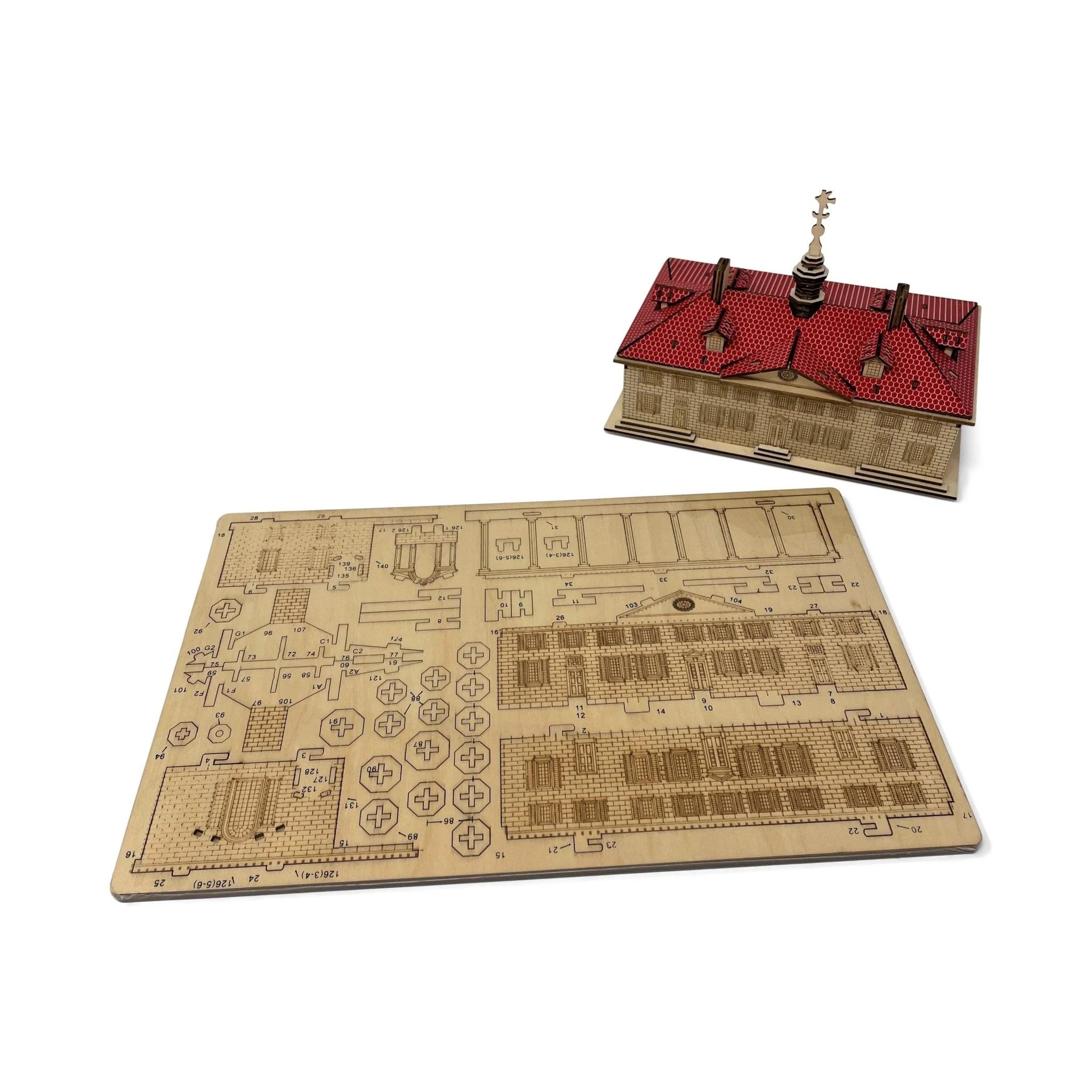 3D Mount Vernon Mansion Wood Puzzle - Image 6