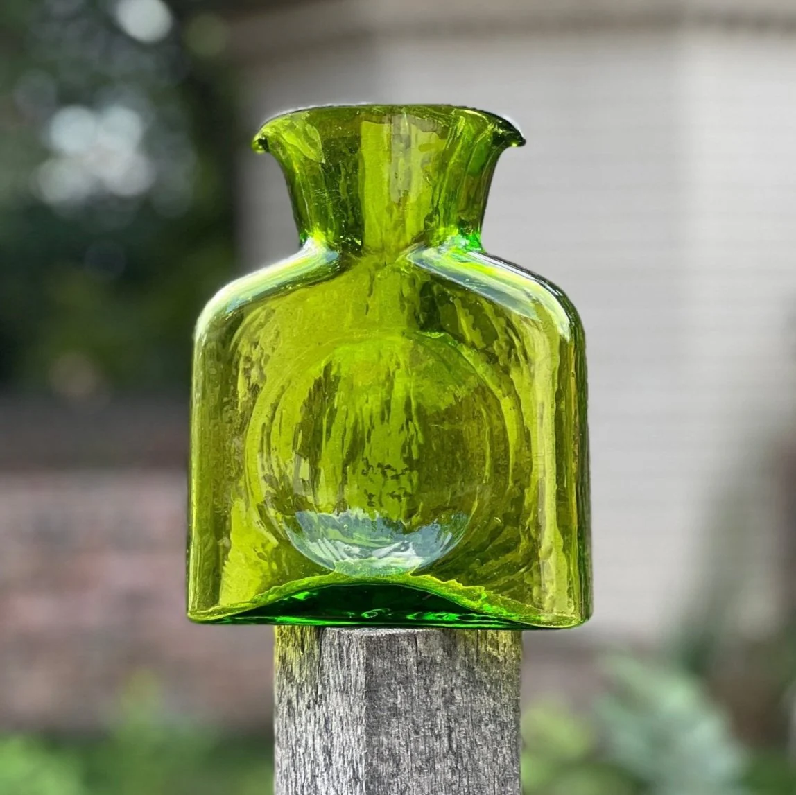 Blenko Water Bottle - Olive Water Bottle - Large or Mini - Image 3