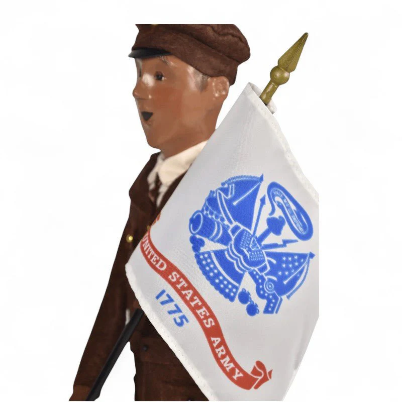 Byers’ Choice African American Army Man Caroler – Military Collection - Image 3