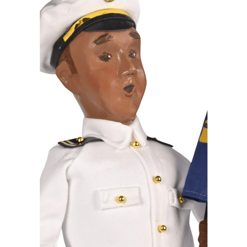 Byers’ Choice African American Navy Man Caroler – Military Collection - Image 4