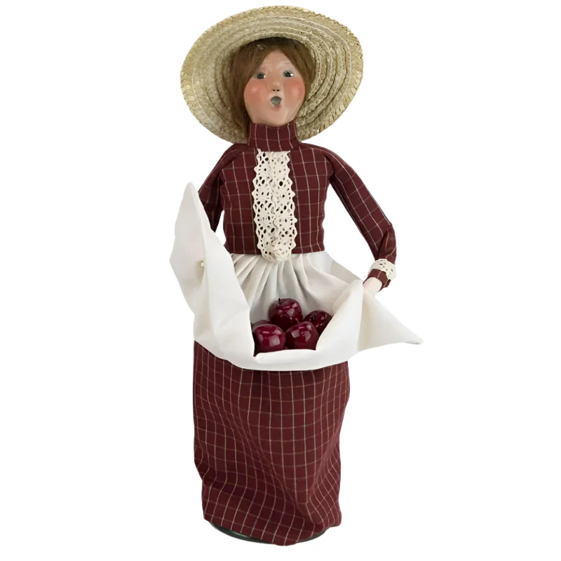 Byers' Choice Woman With Apples