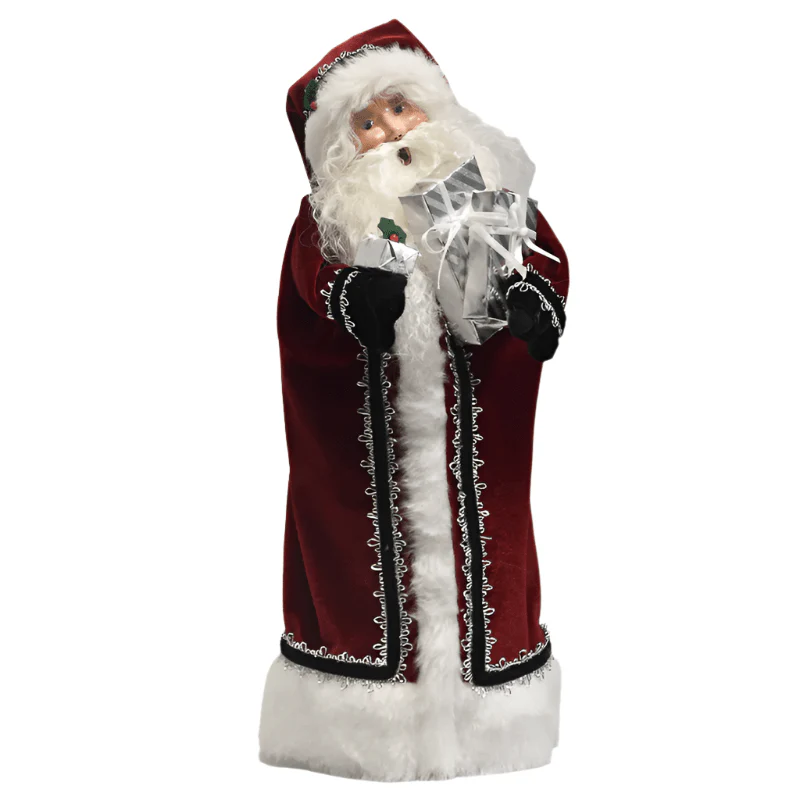 Byers’ Choice Regal Santa & Regal Mrs. Claus - Image 3