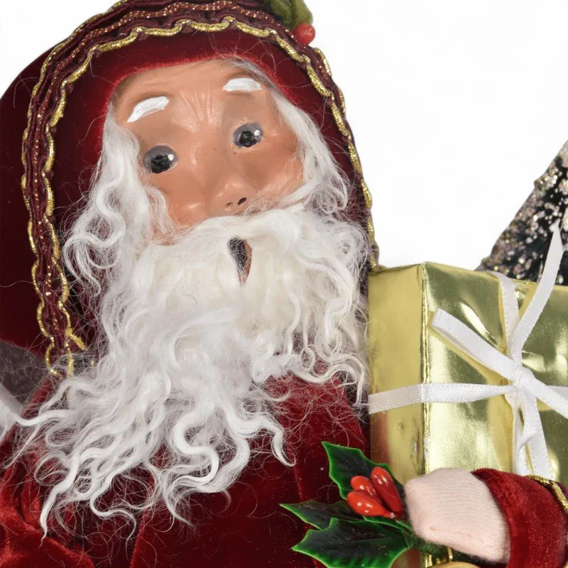 Byers’ Choice Sleigh Santa with Reindeer Caroler - Image 3