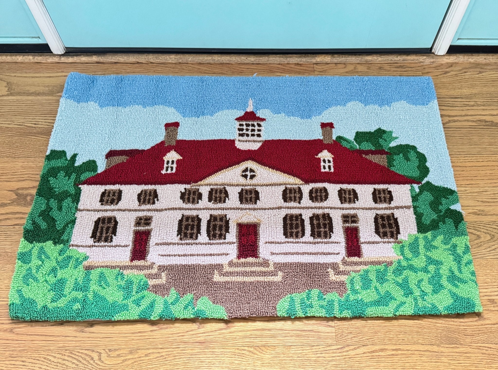 Mount Vernon Mansion Hooked Rug - Image 4
