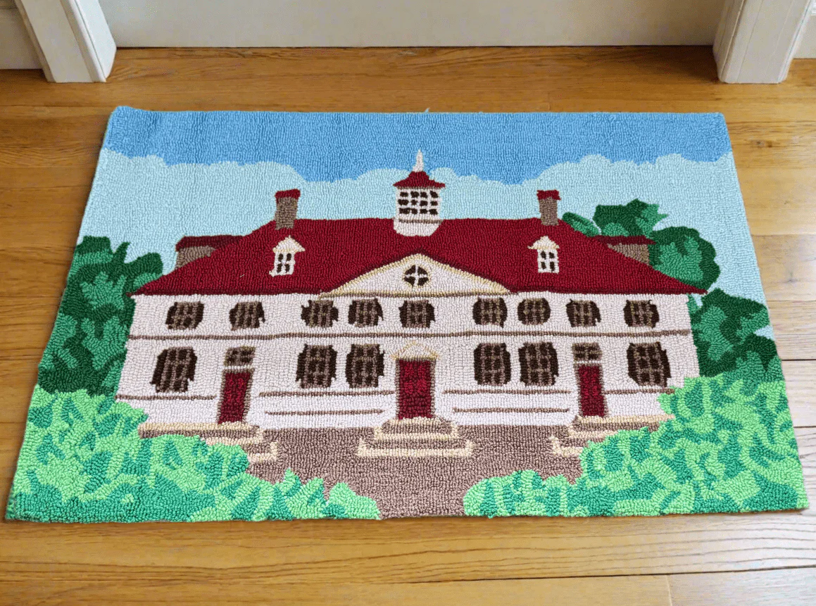 Mount Vernon Mansion Hooked Rug - Image 5