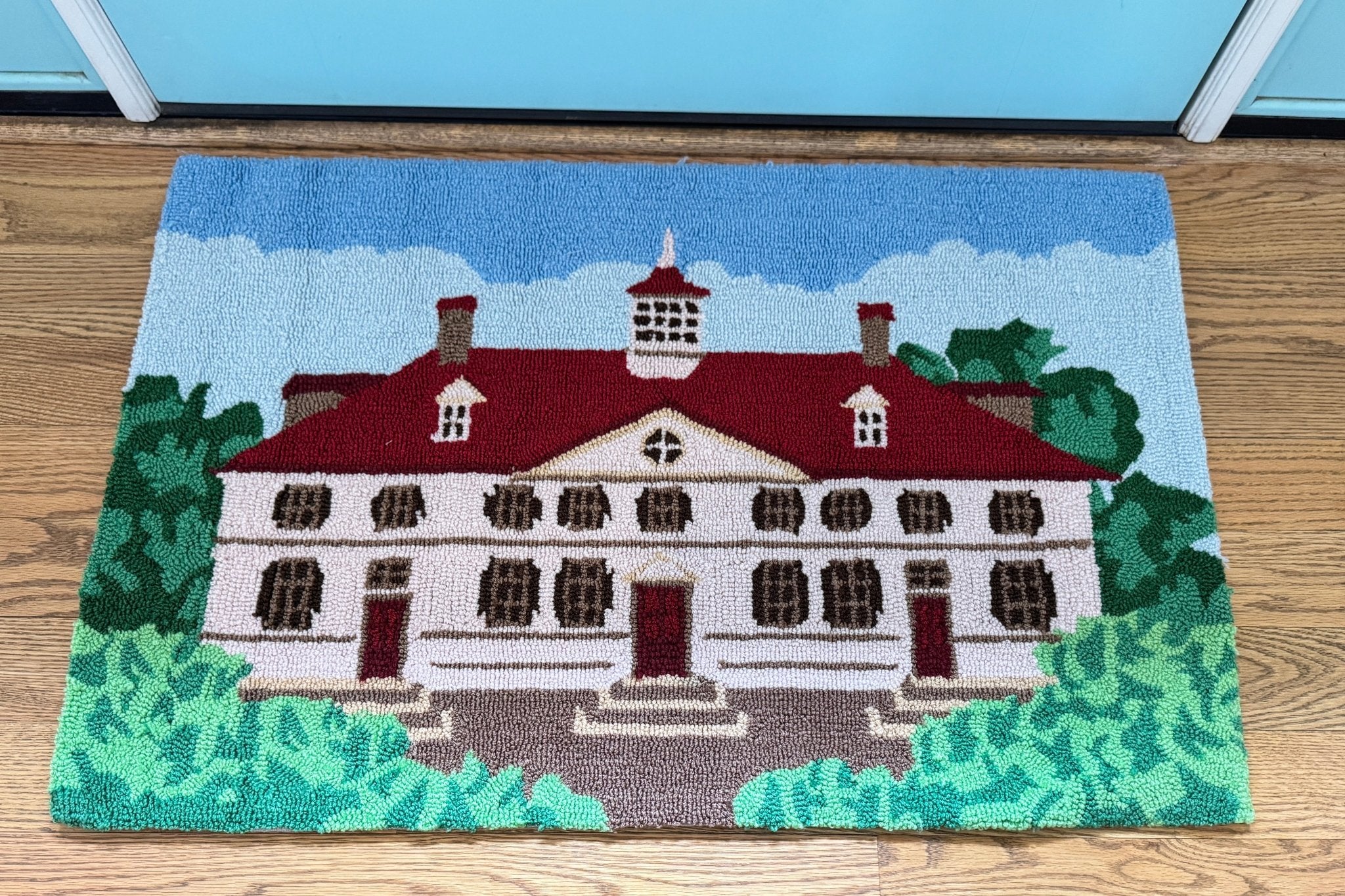 Mount Vernon Mansion Hooked Rug - Image 6
