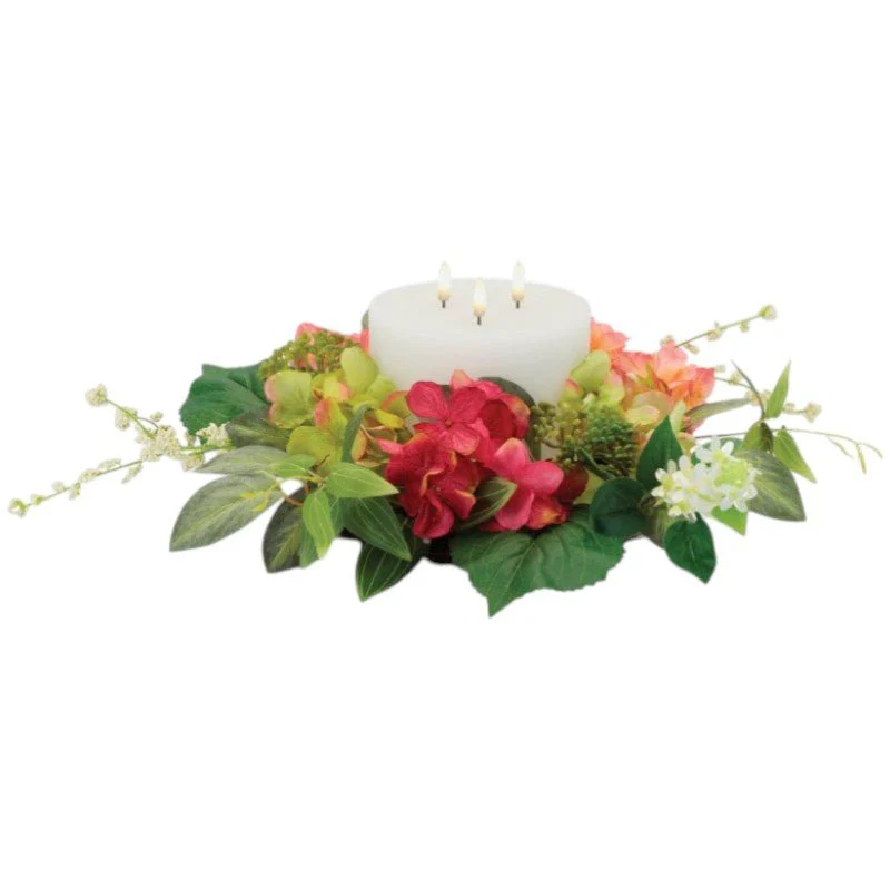 Hydrangea Candle Ring – 17" - Image 2