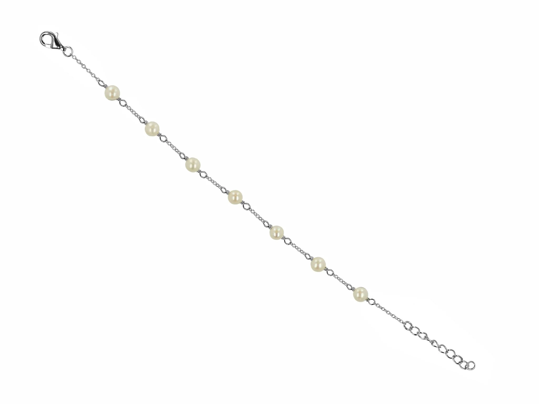 Pearl Station Sterling Bracelet