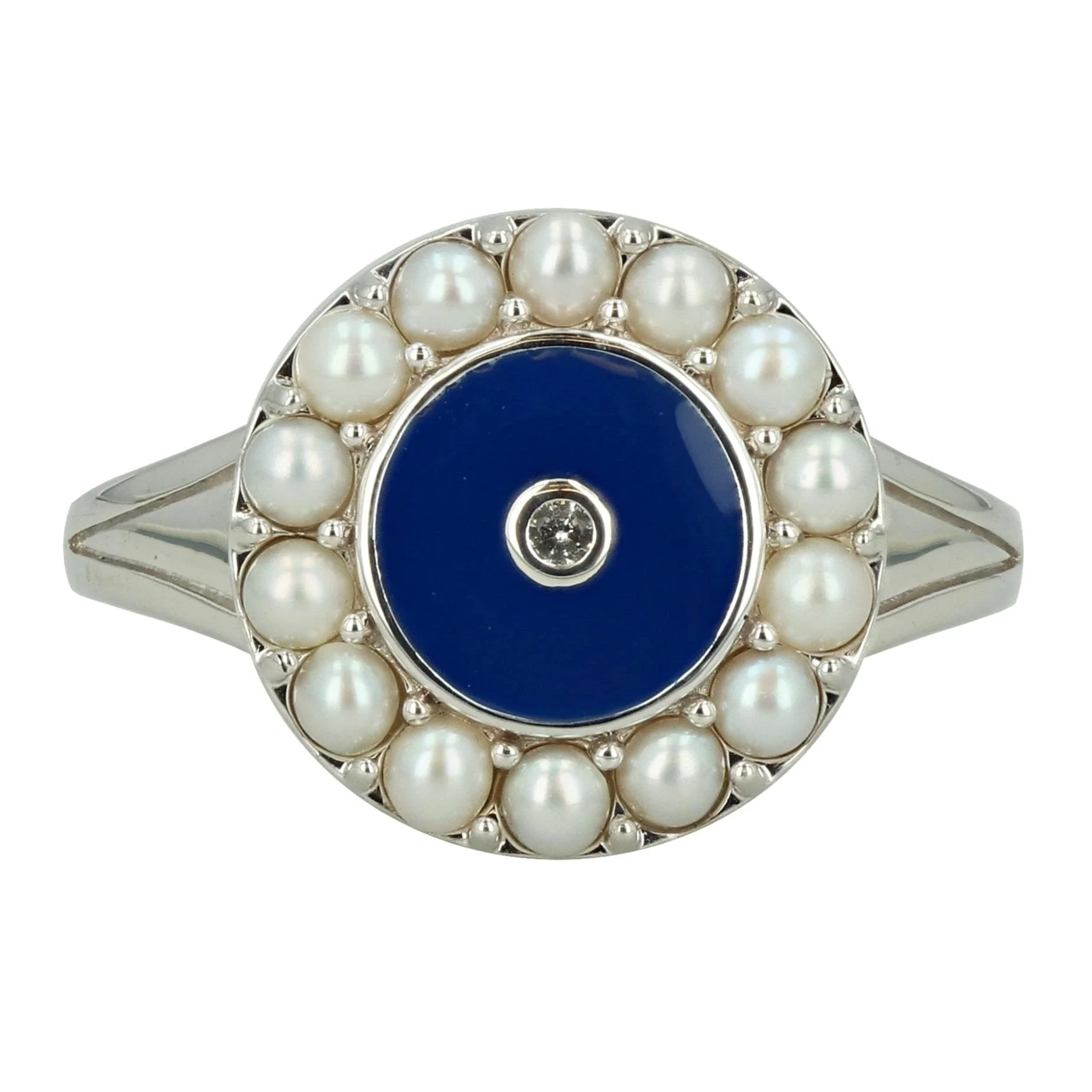 Pearl & Enamel Ring