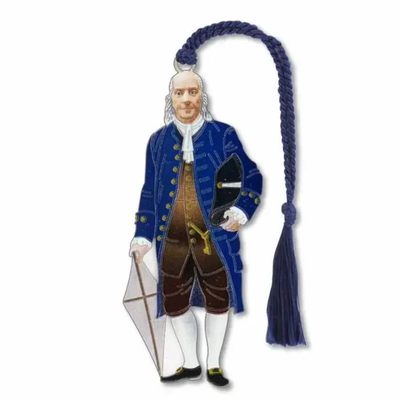 Ben Franklin Metal Bookmark
