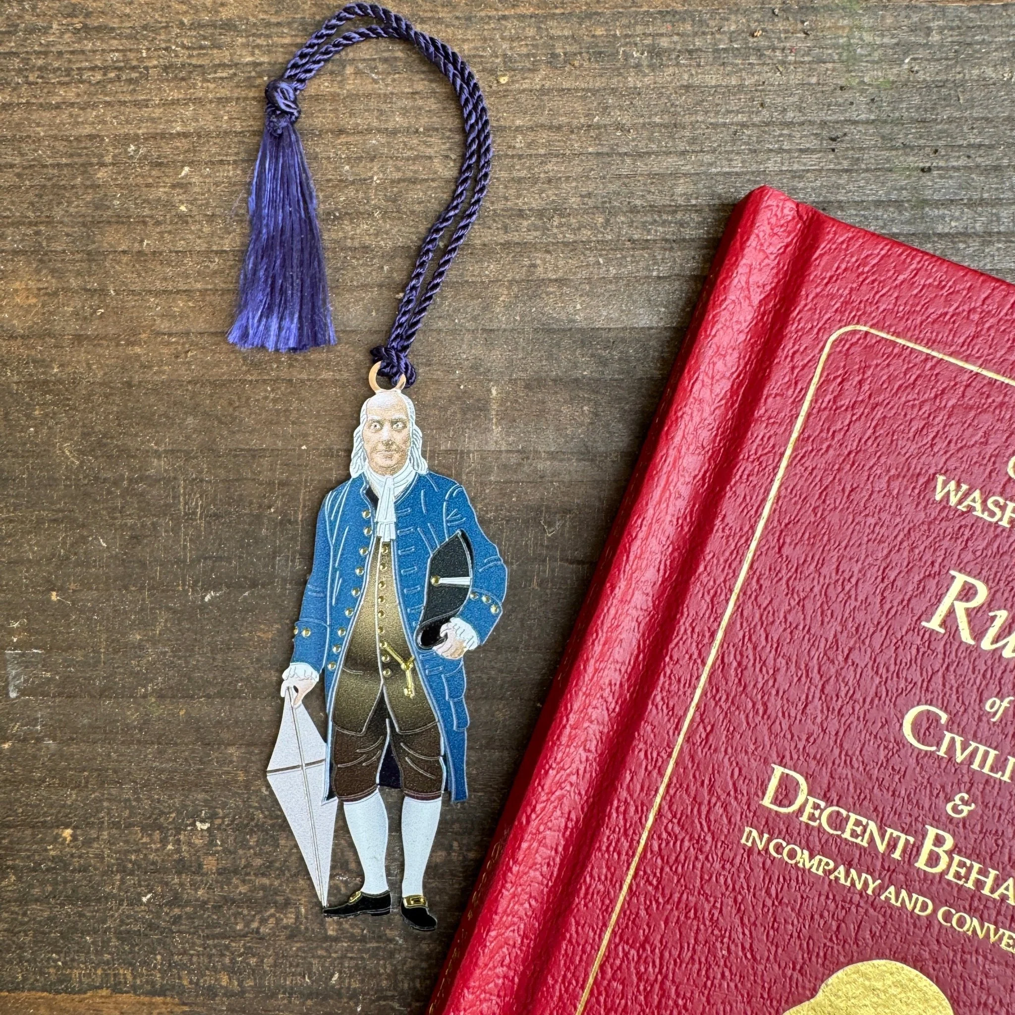 Ben Franklin Metal Bookmark - Image 2