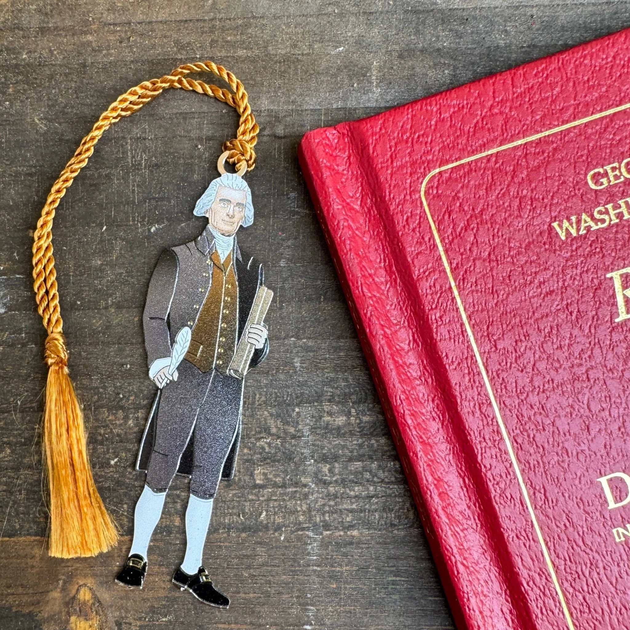 Thomas Jefferson Metal Bookmark - Image 2