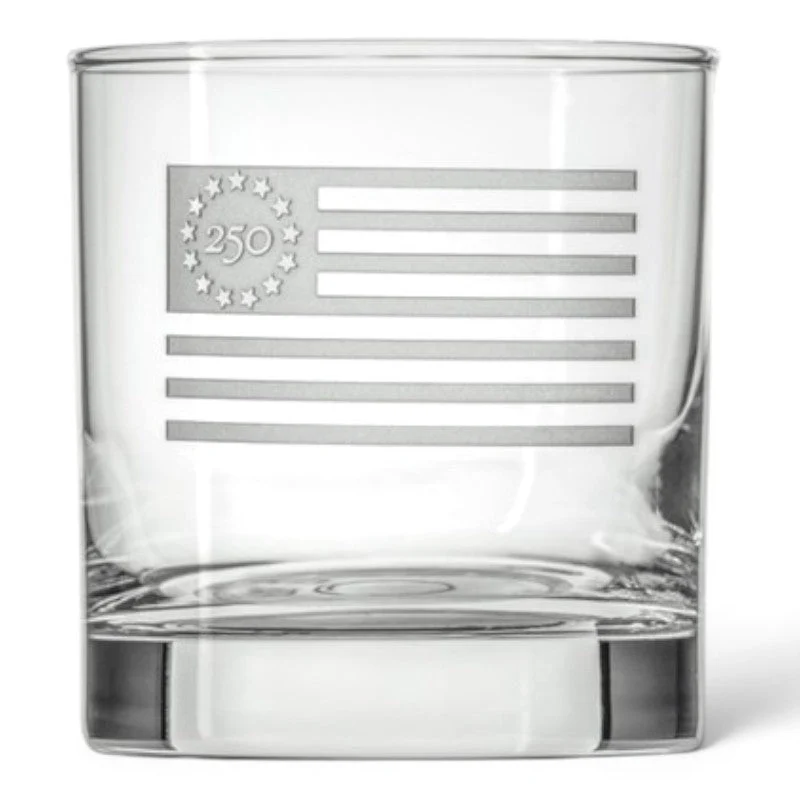 Glass Whiskey Betsy Ross Flag - Image 3