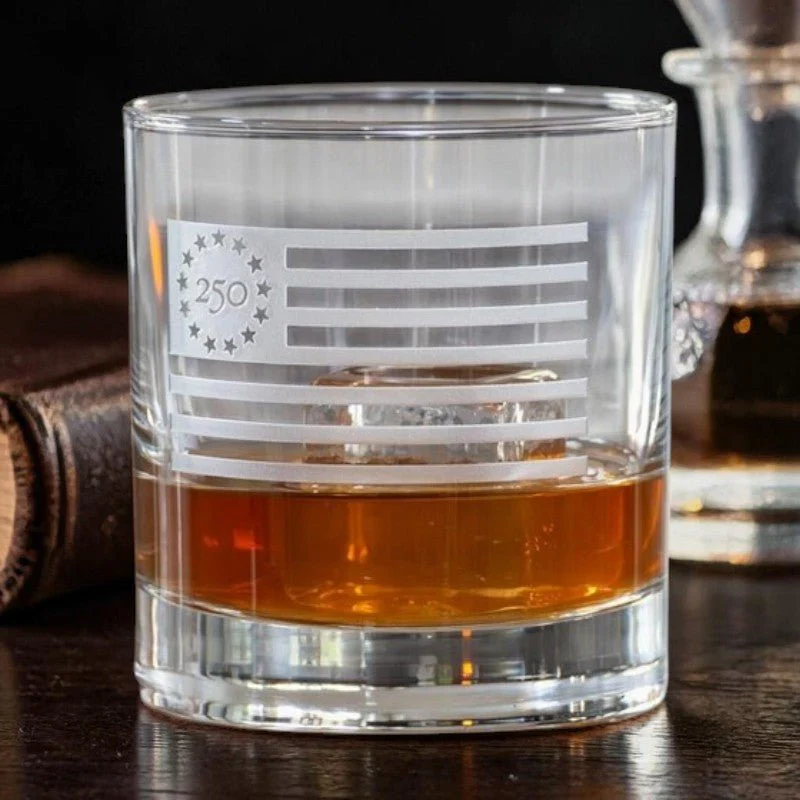 Glass Whiskey Betsy Ross Flag - Image 5