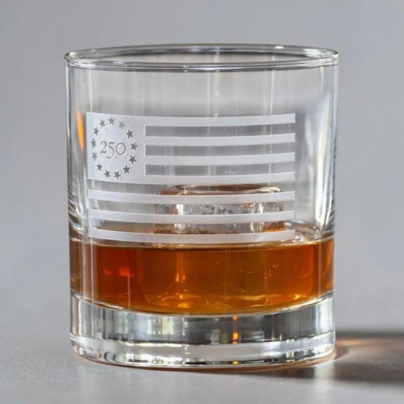 Glass Whiskey Betsy Ross Flag - Image 6