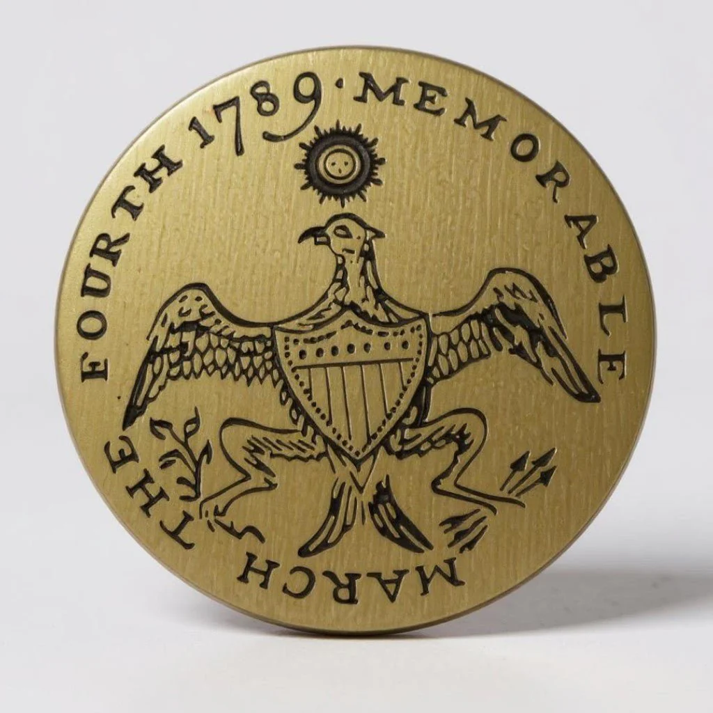 George Washington Inaugural Button- Eagle - Image 4