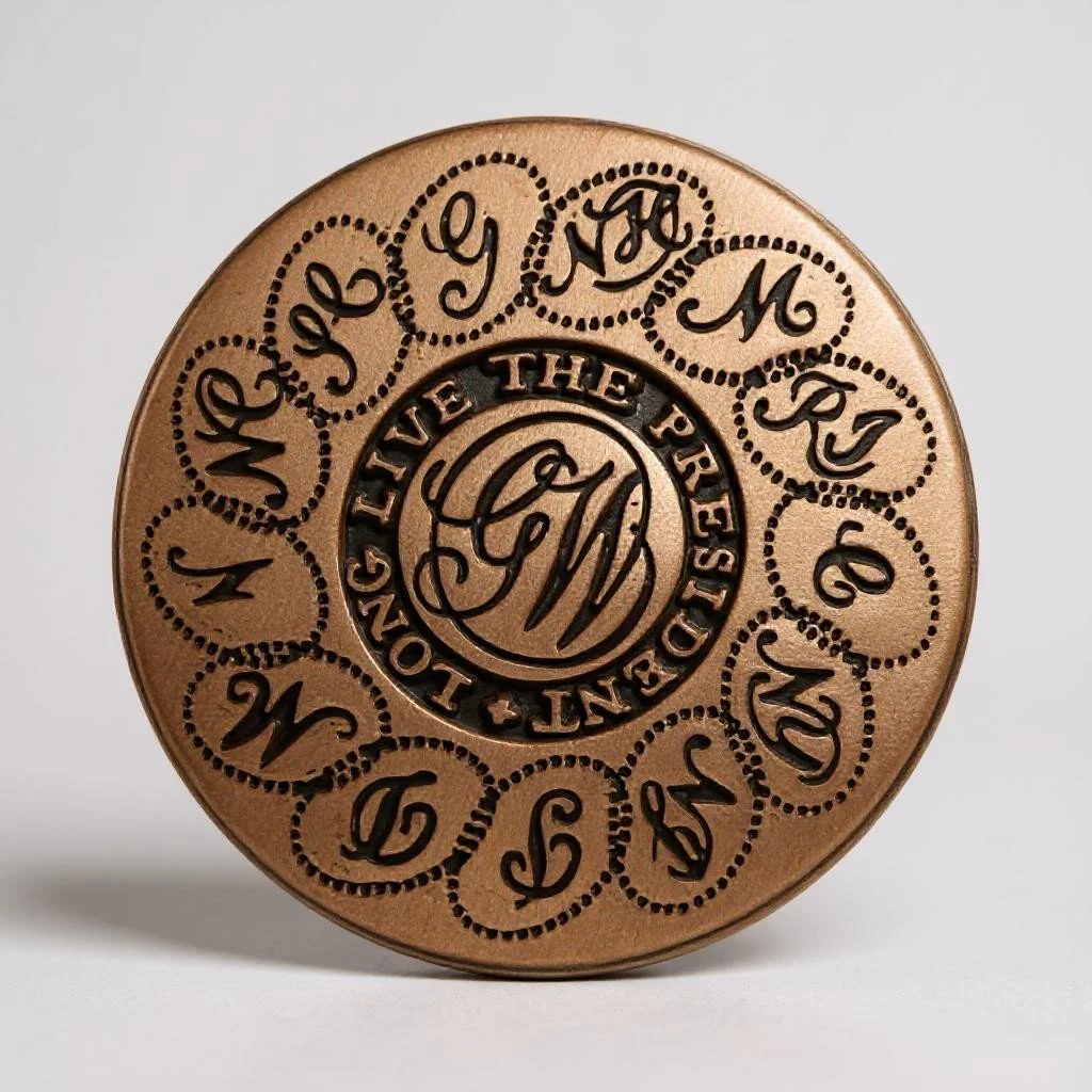 George Washington Inaugural Button- States - Image 4