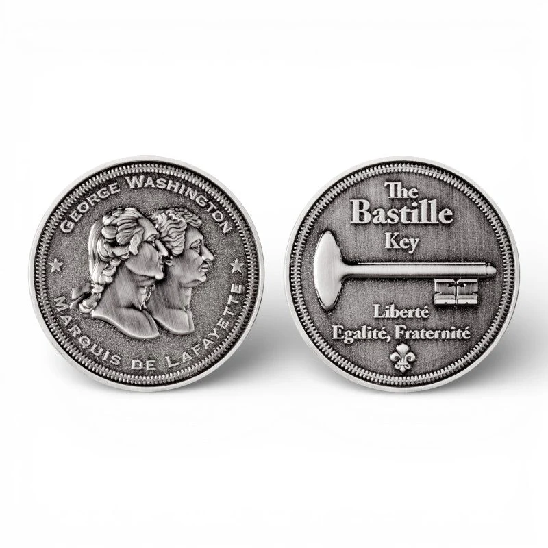 Bastille Key & Coin Set – George Washington Historical Collectible - Image 3