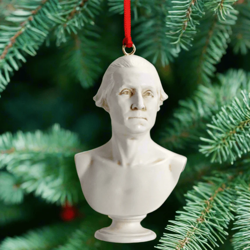 Mini George Washington Bust Ornament - Image 3