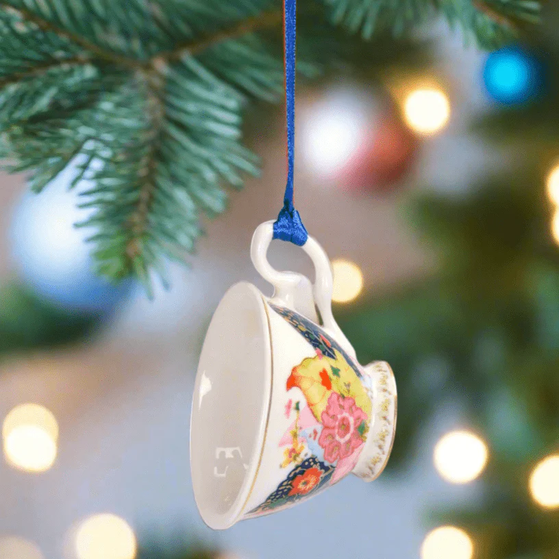 Tobacco Leaf Teacup Ornament - Image 2