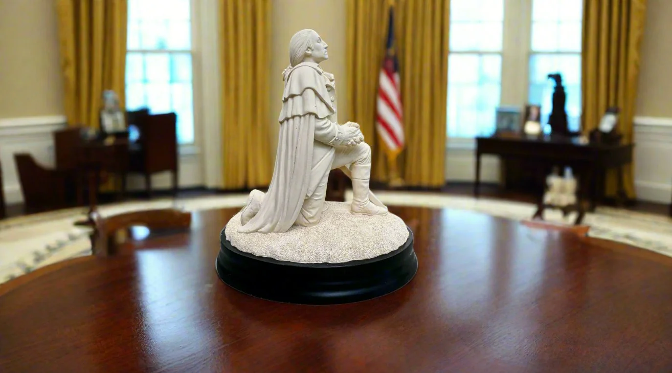 General George Washington Prayer Sculpture - Image 5