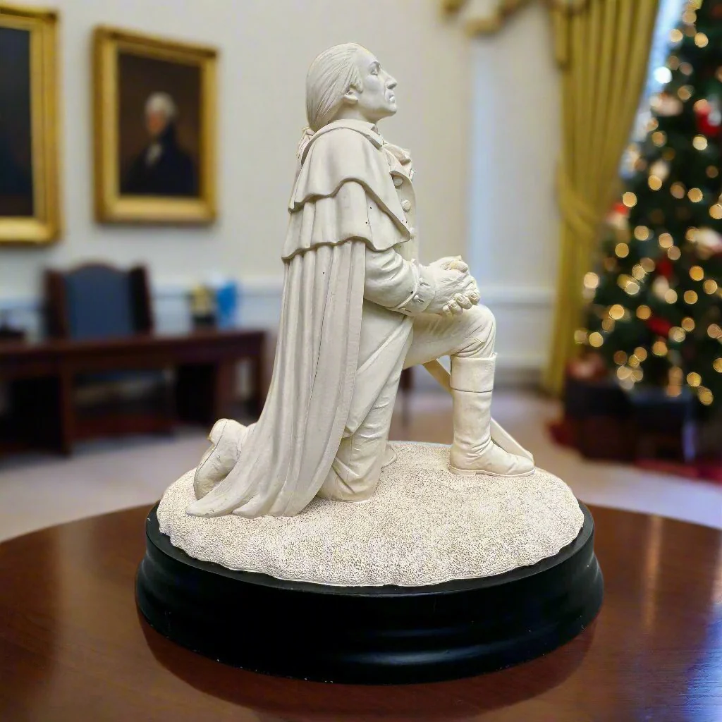 General George Washington Prayer Sculpture - Image 6