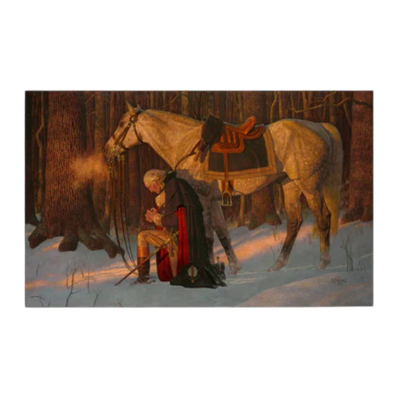 George Washington’s Prayer at Valley Forge – Foam Canvas Print - Image 4