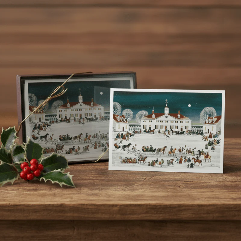Folk Art Mount Vernon, West Front Christmas Cards