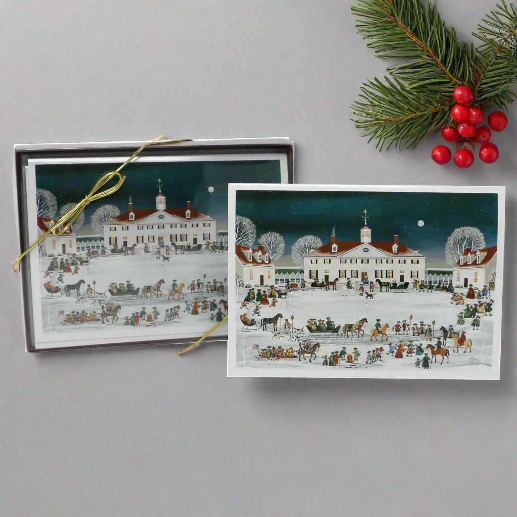 Folk Art Mount Vernon, West Front Christmas Cards - Image 3