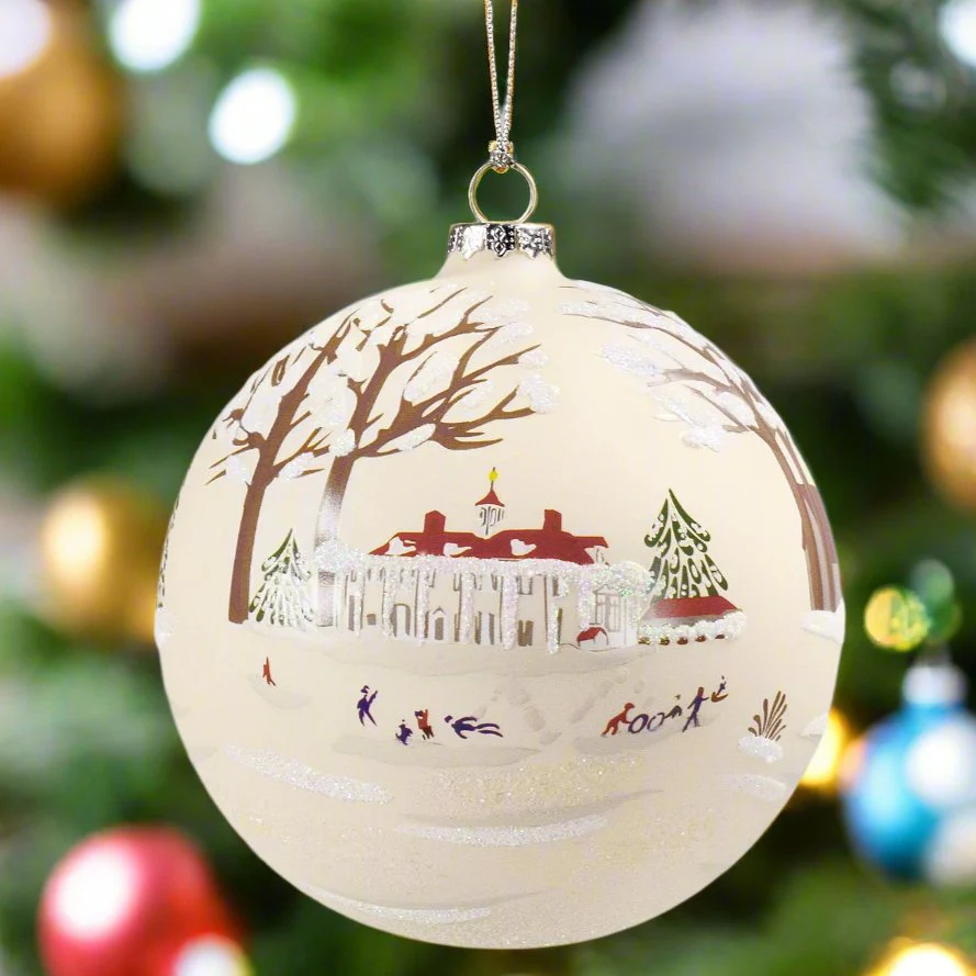 Winter Wonderland Mount Vernon Glass Ball Ornament
