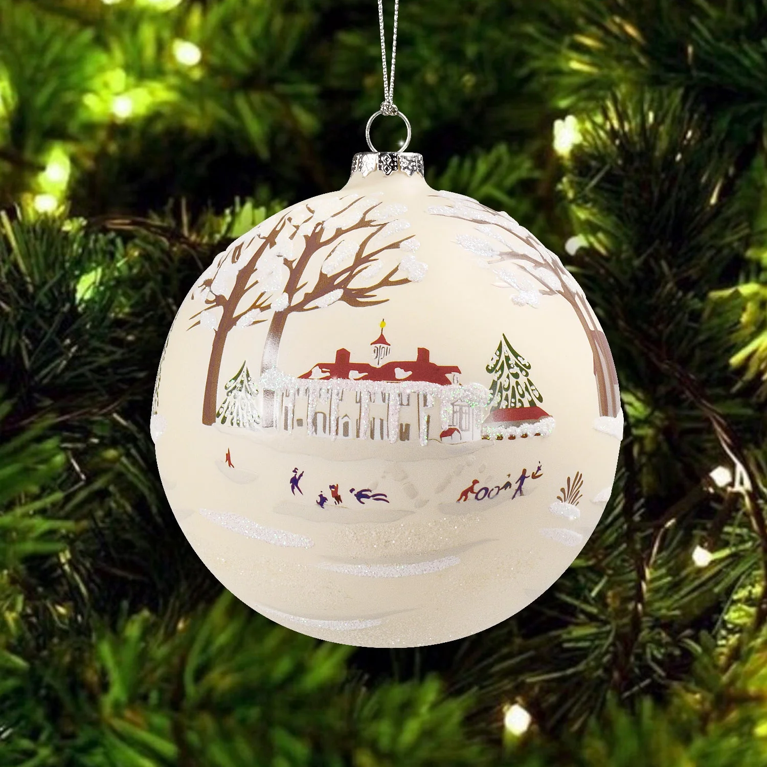 Winter Wonderland Mount Vernon Glass Ball Ornament - Image 3