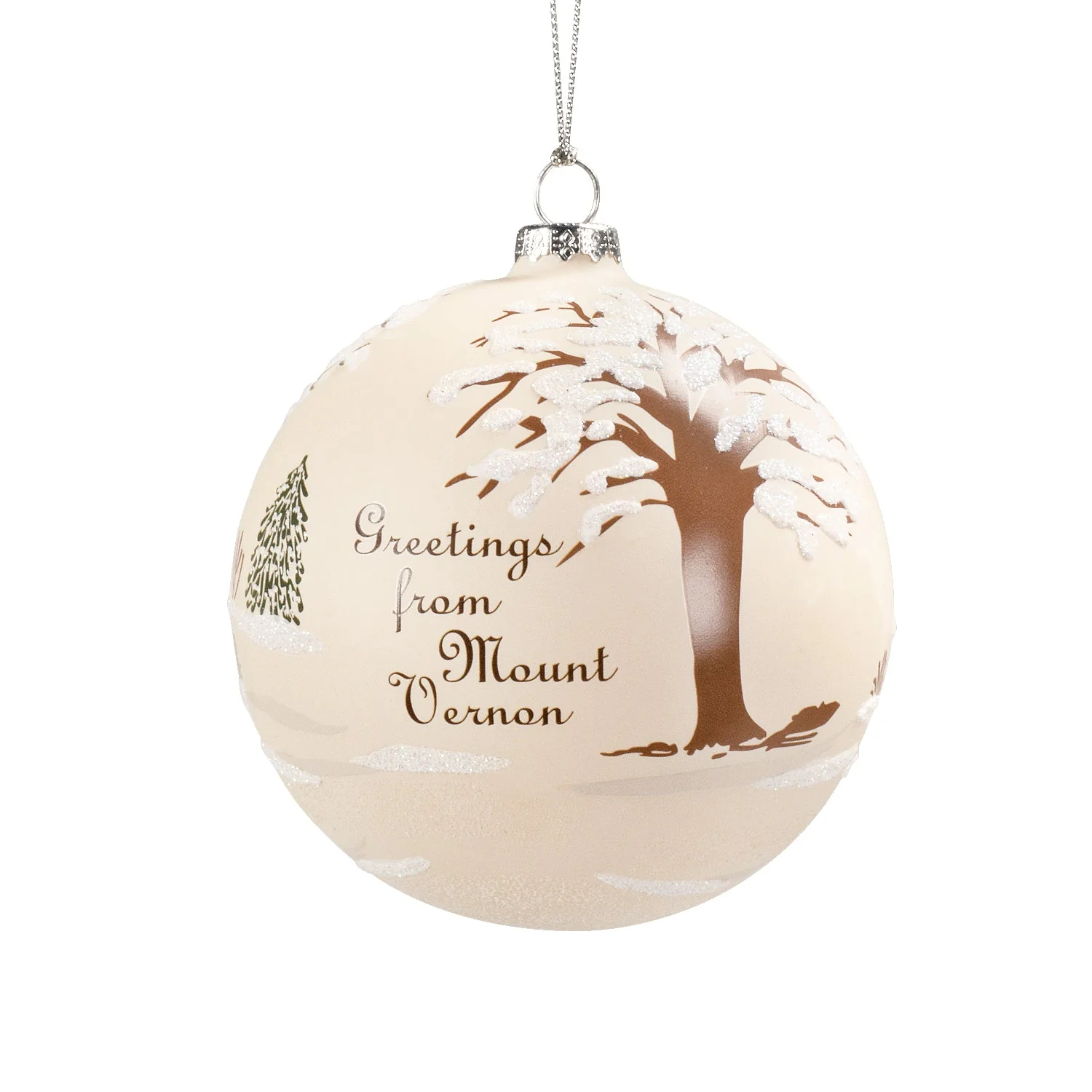 Winter Wonderland Mount Vernon Glass Ball Ornament - Image 4