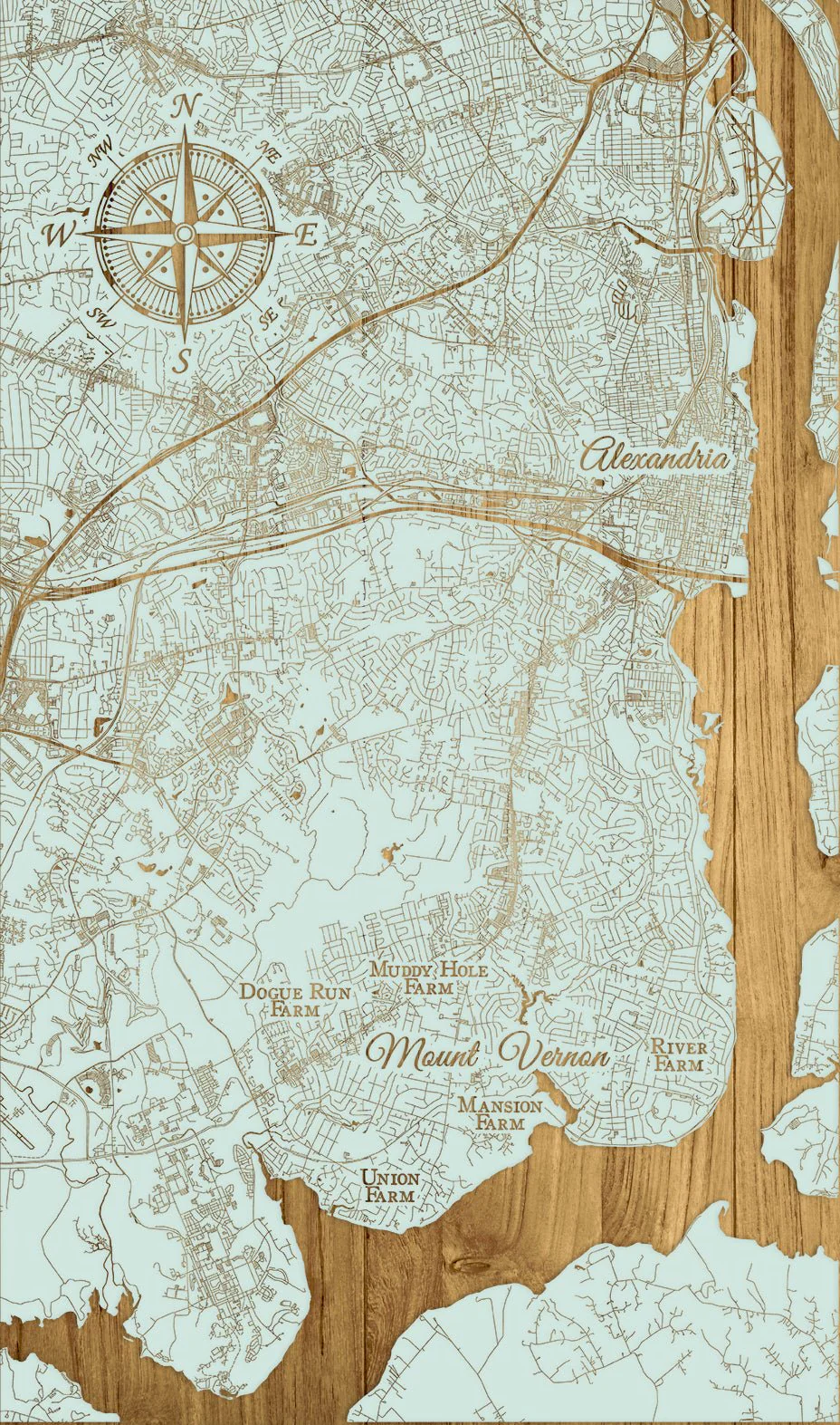 FP2075 - Mount Vernon, VA Engraved Map (Collective) - Image 3