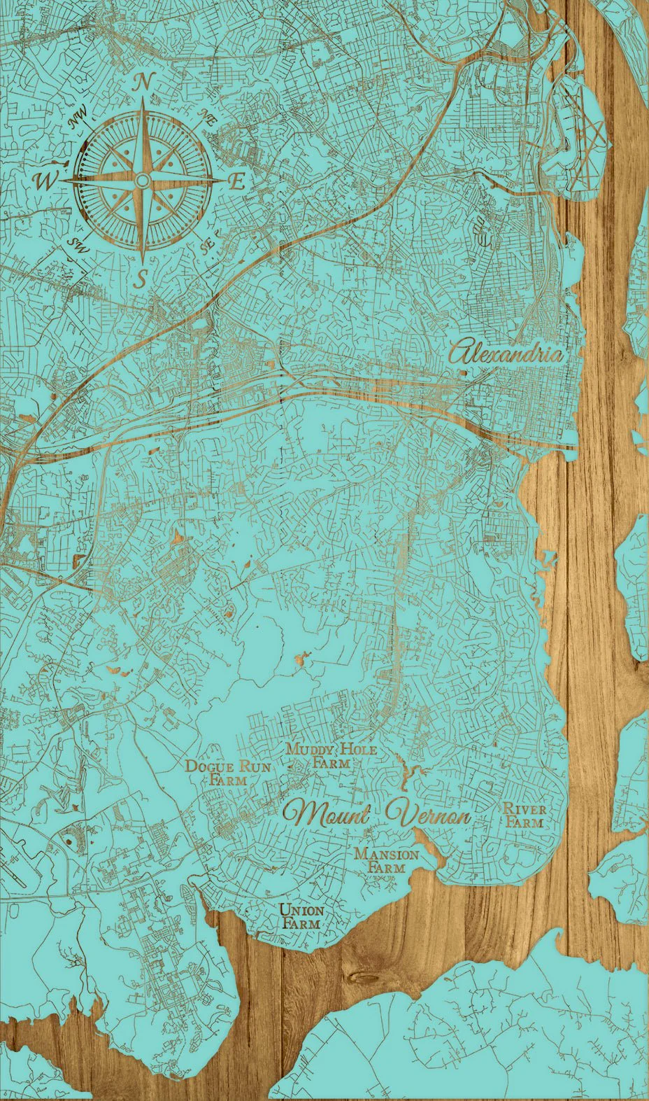 FP2075 - Mount Vernon, VA Engraved Map (Collective) - Image 4