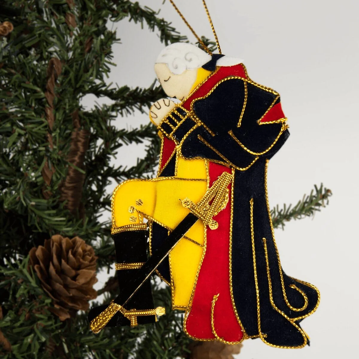 George Washington at Prayer Ornament - Image 3
