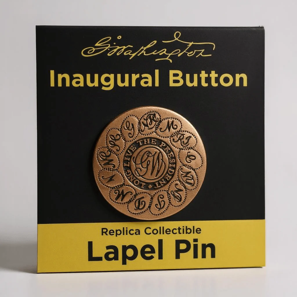 George Washington Inaugural Button Replica- Set of 3 - Image 3