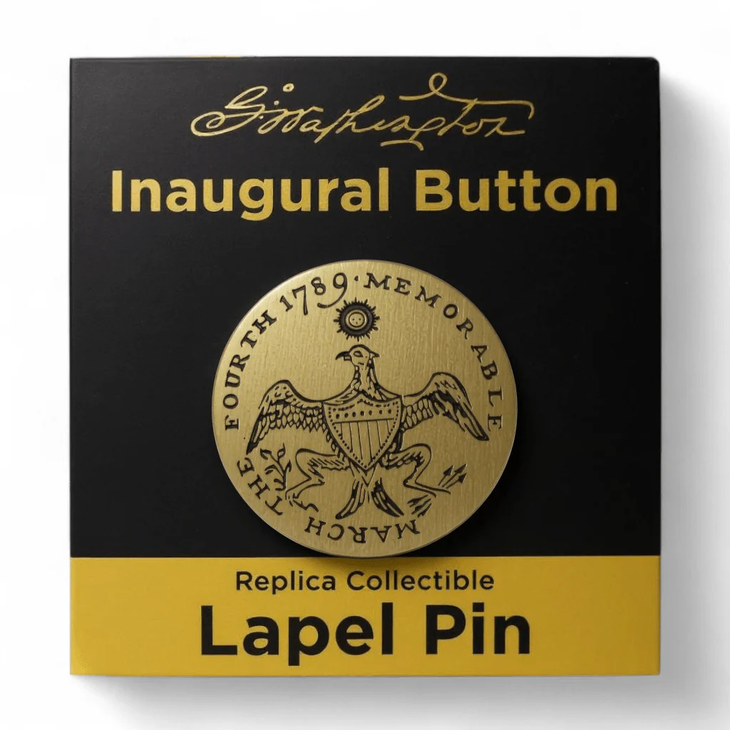 George Washington Inaugural Button Replica- Set of 3 - Image 4