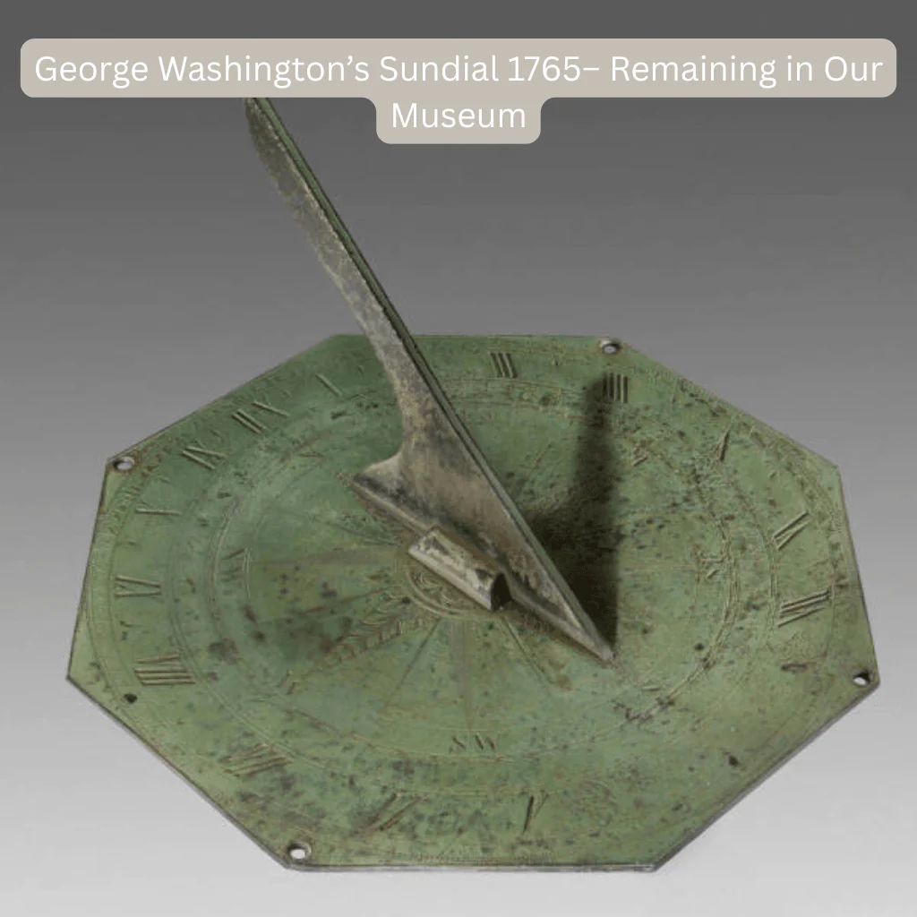 George Washington Sundial with Aged Bronze Finish - Image 4