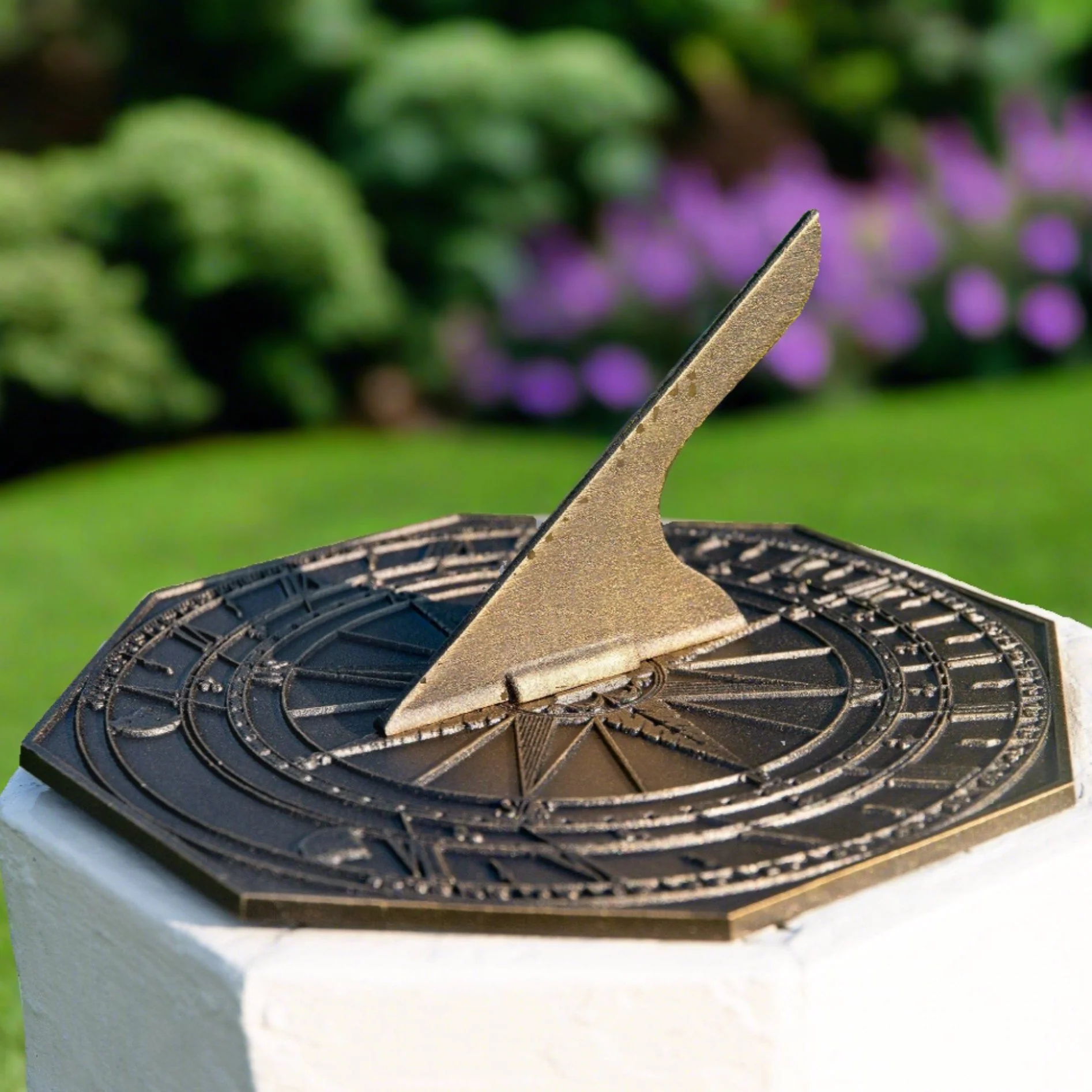 George Washington Sundial with Aged Bronze Finish - Image 7