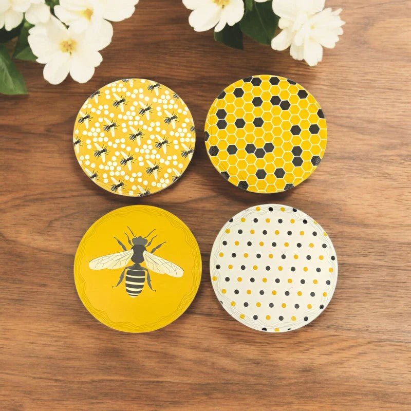 Set of 4 Bee Coasters - Image 3