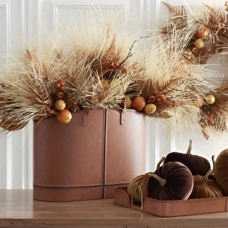 Saddle Brown Ultra Suede Basket