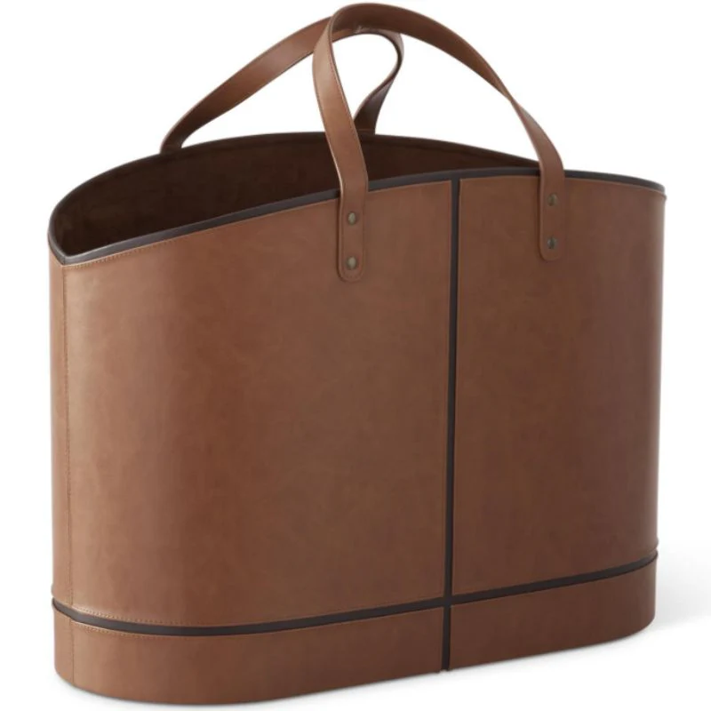 Saddle Brown Ultra Suede Basket - Image 3