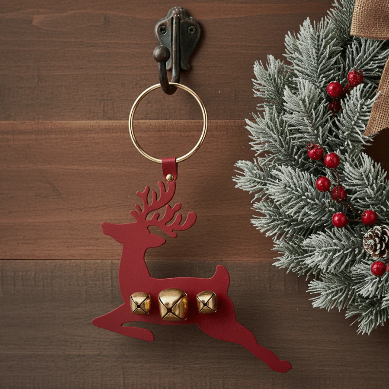 Deer Hanger With Bells - Assorted Colors