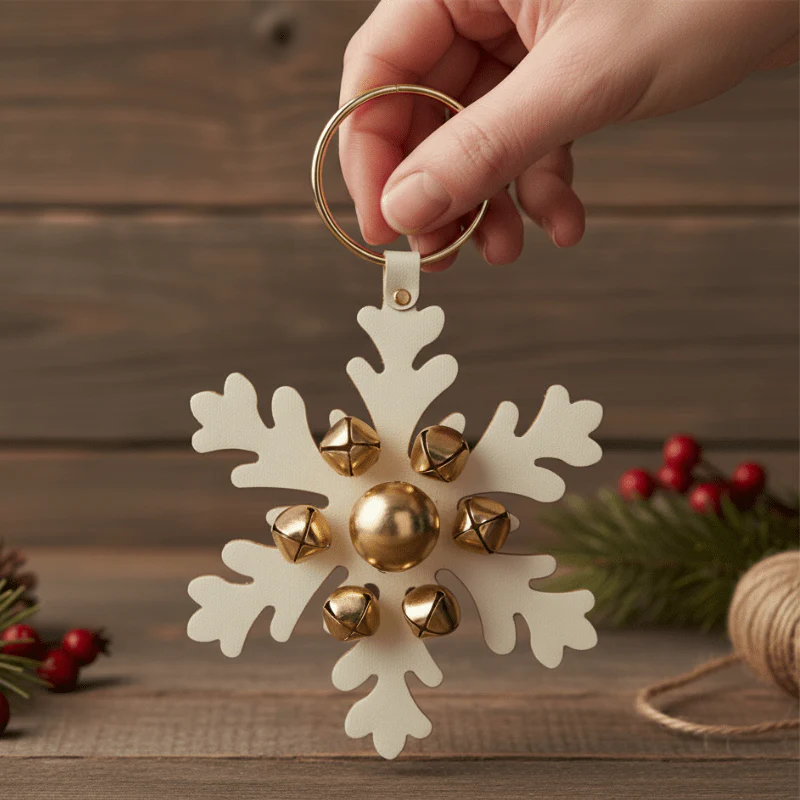 Snowflake Hanger With Bells - Assorted Colors - Image 2