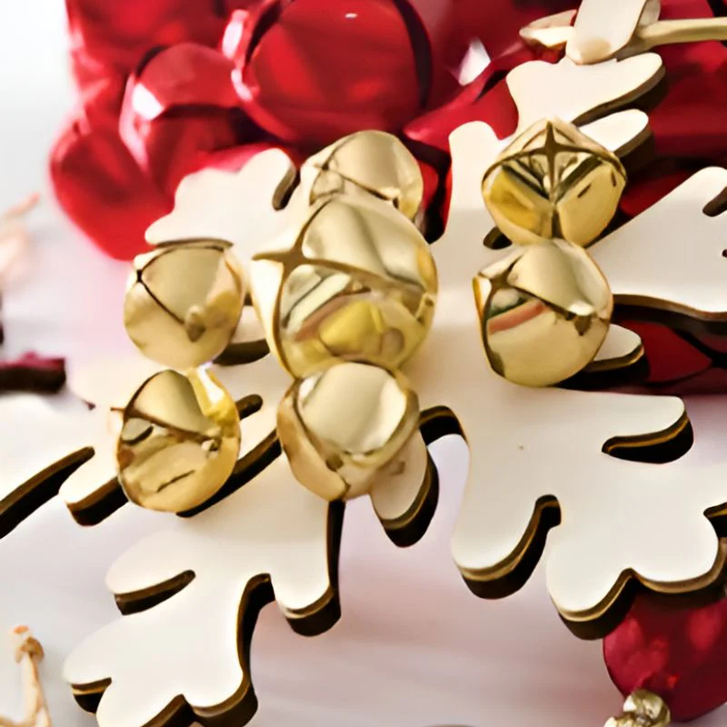 Snowflake Hanger With Bells - Assorted Colors - Image 3