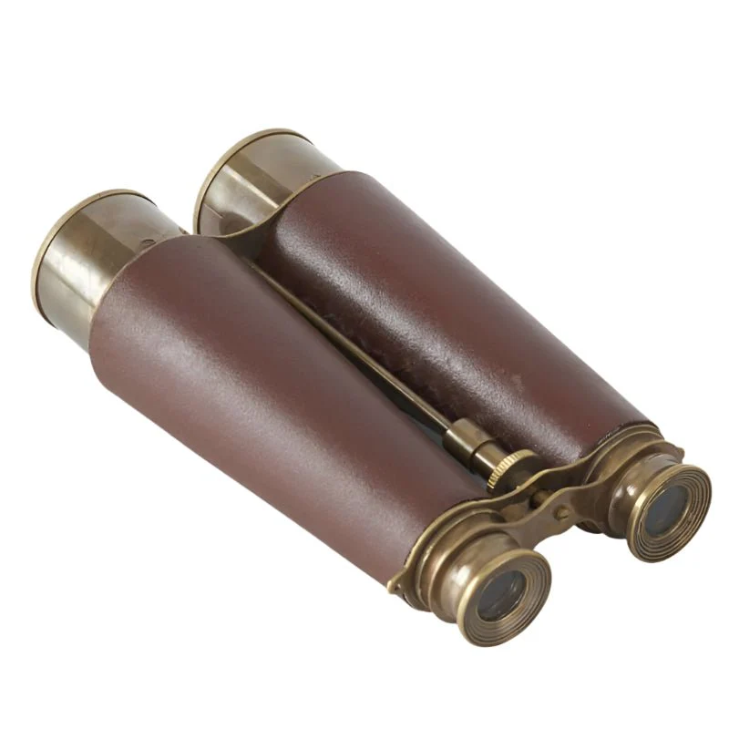 Brass and Brown Vegan Leather Binoculars - Image 5
