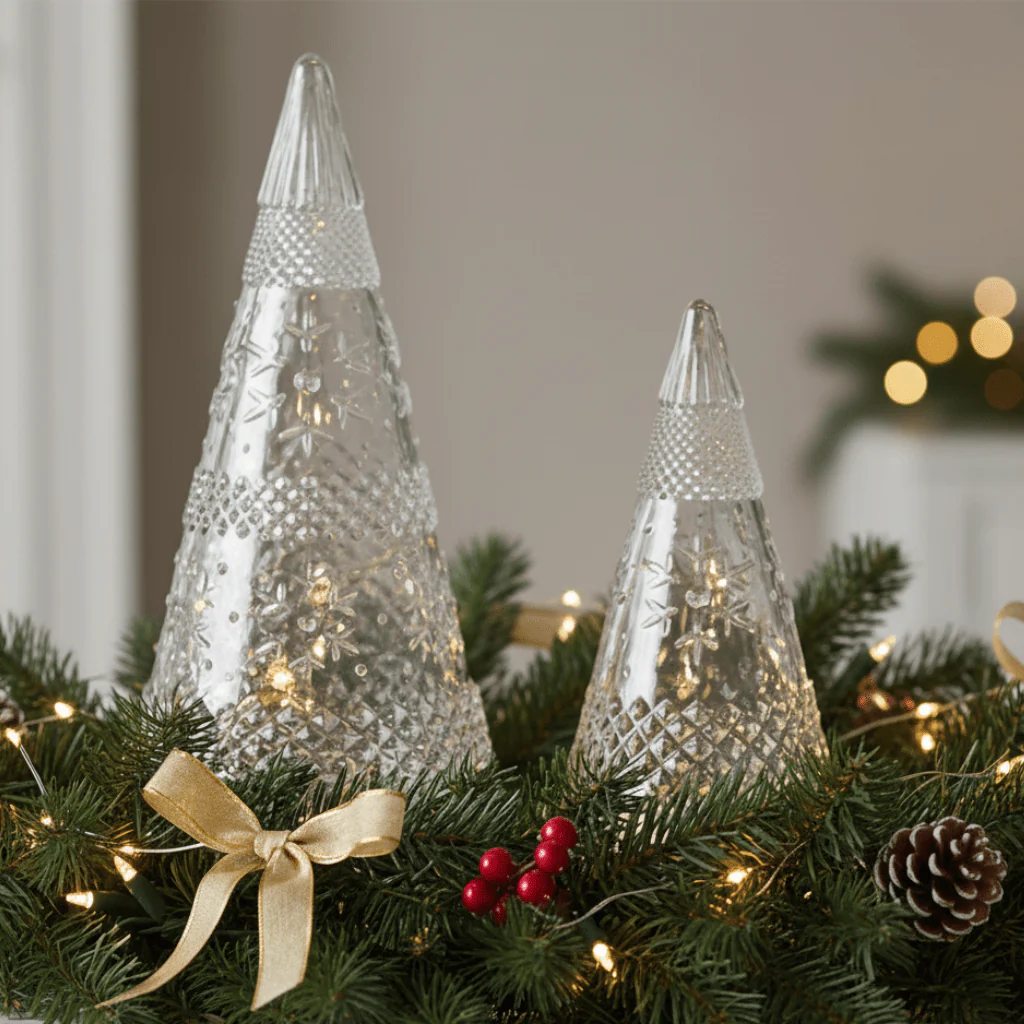 Glass Snowflake Christmas Tree