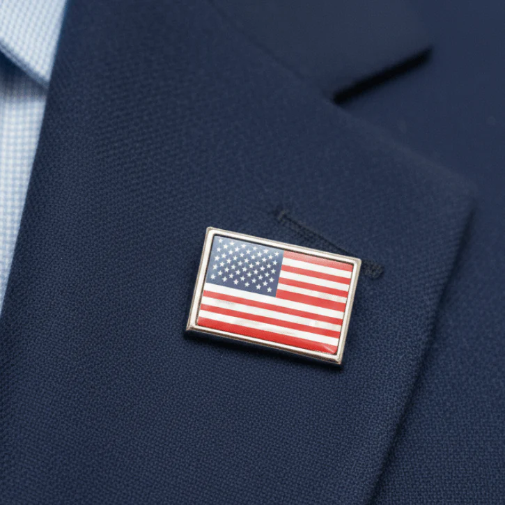 American Flag Lapel Pin - Image 3